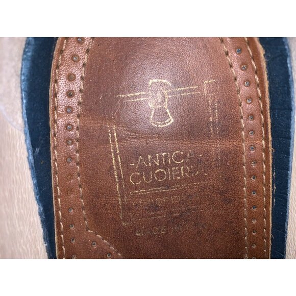 ANTICA CUOIERIA SHOEMAKER'S Men’s Sz 11D Leather Shoes Tan Made Italy - Picture 8 of 11